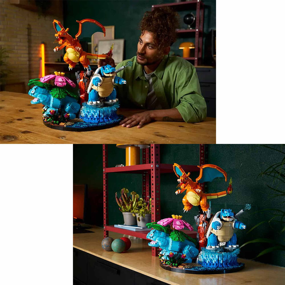 Venusaur, Charizard y Blastoise