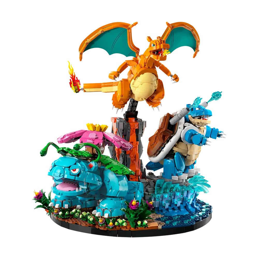 Venusaur, Charizard y Blastoise