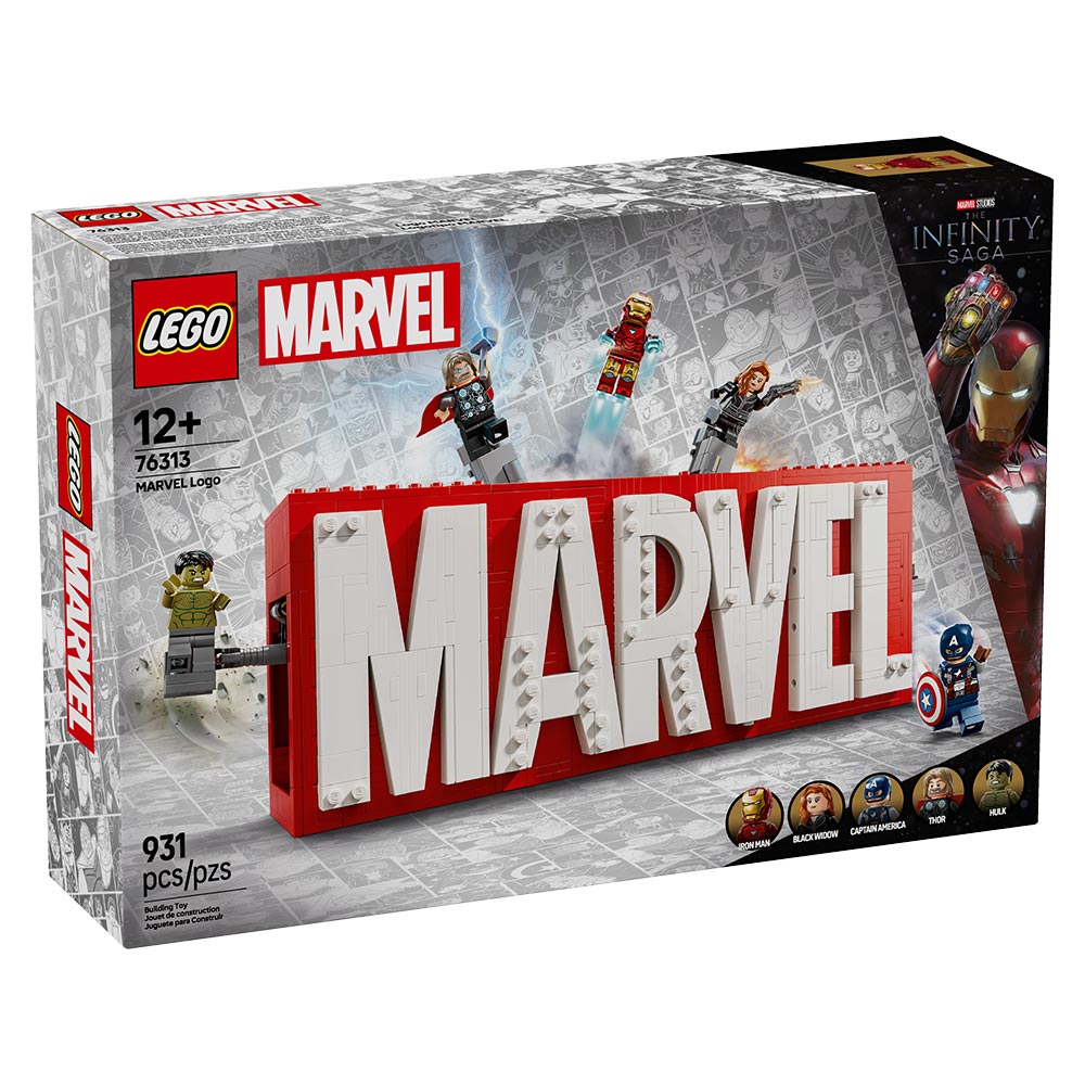 Logotipo MARVEL y Minifiguras