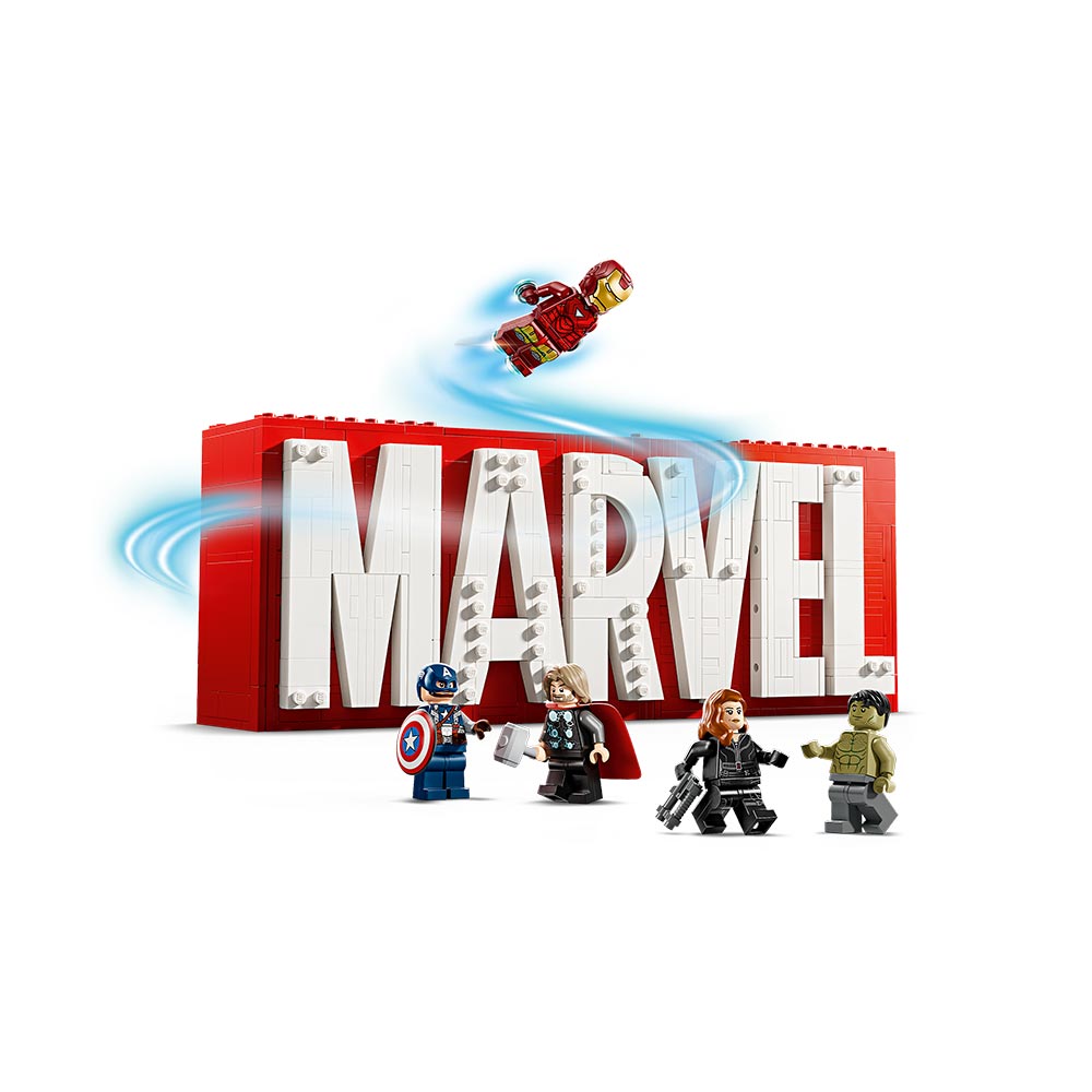 Logotipo MARVEL y Minifiguras