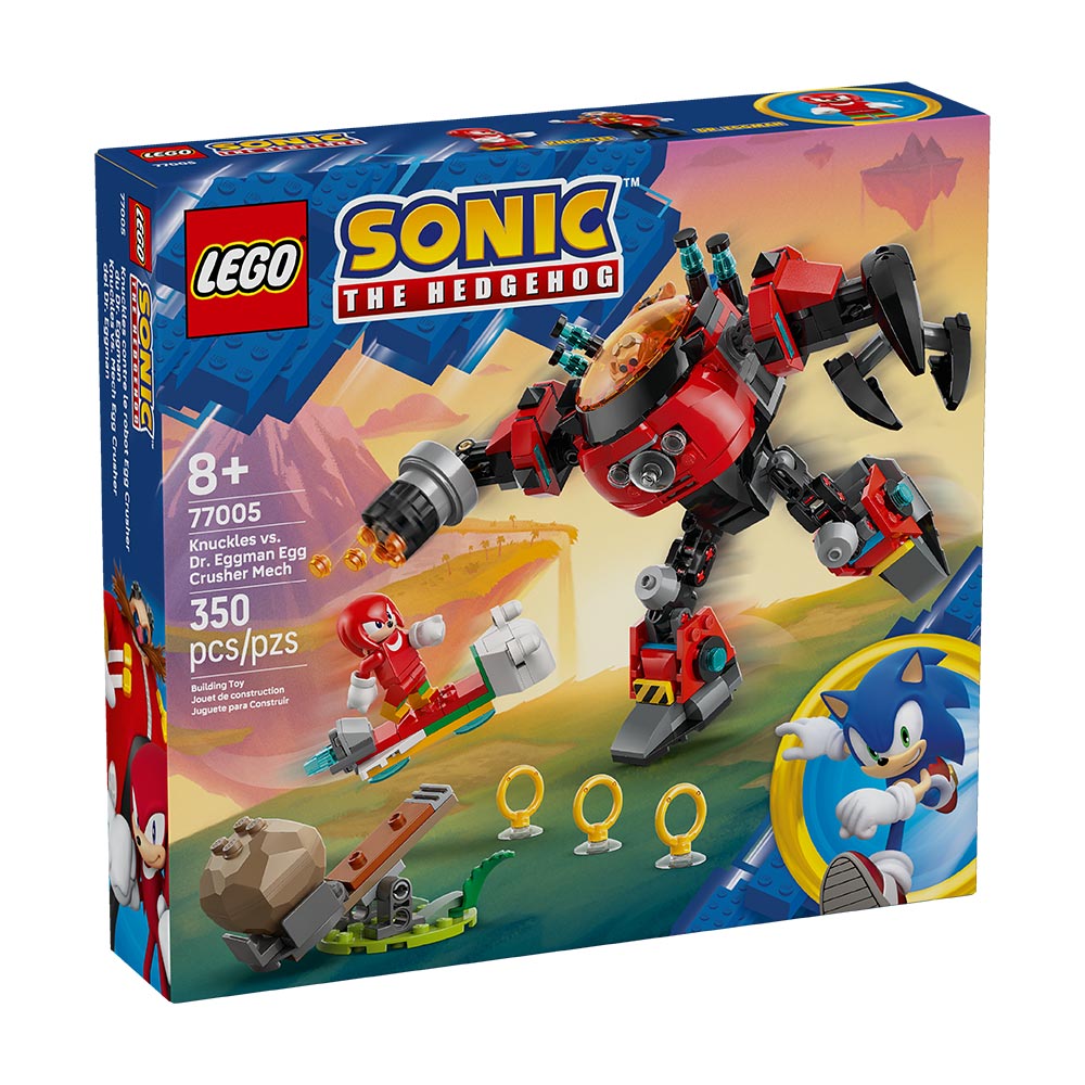 Knuckles vs. Mech Egg Crusher del Dr. Eggman