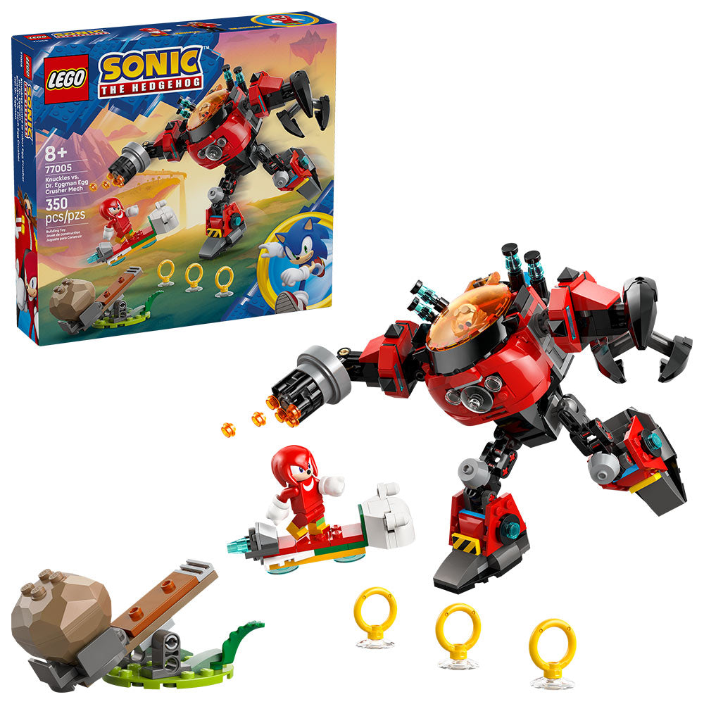 Knuckles vs. Mech Egg Crusher del Dr. Eggman