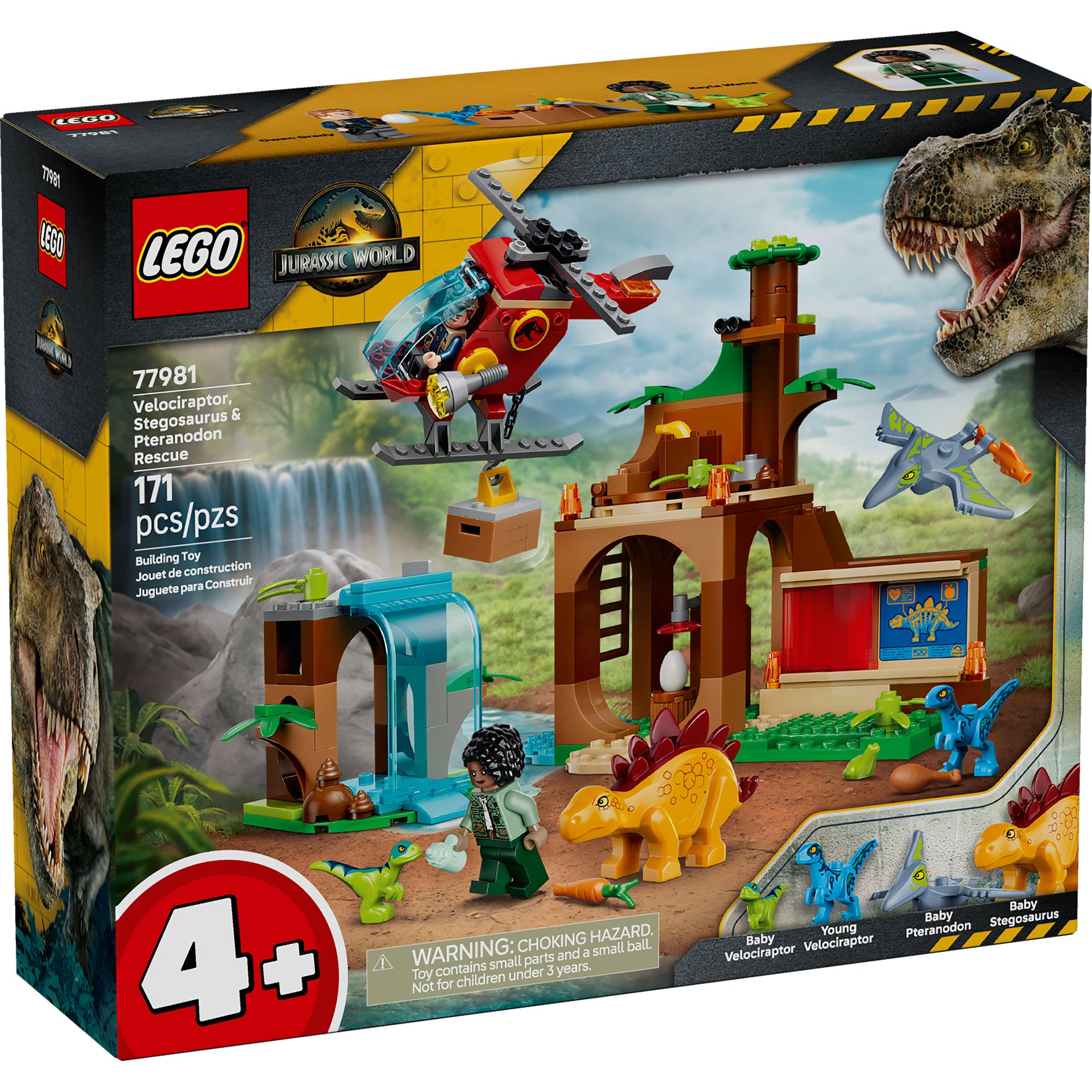 Velocirraptor, Stegosaurus y Pteranodon: Misión de Rescate