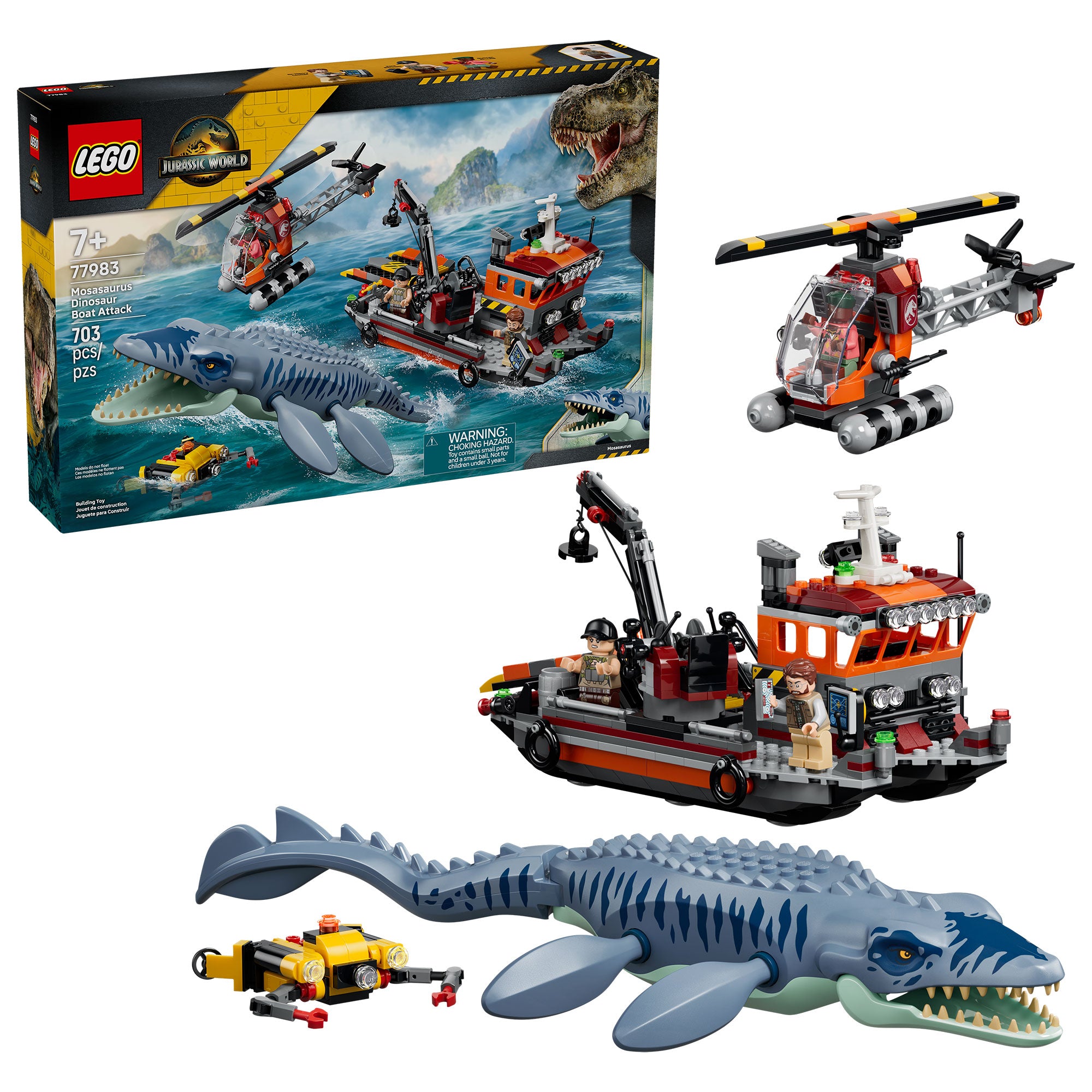 Ataque del Dinosaurio Marino Mosasaurus