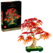 LEGO Botanicals Bonsái de Arce Rojo Japonés con hojas rojas y naranjas en maceta verde decorativa