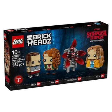 Figuras LEGO BrickHeadz 40879 de Once, Max, Demogorgon y Holly de Stranger Things