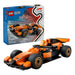Set LEGO City Piloto de F1 con Auto McLaren, incluye un coche de carreras superaerodinámico con neumáticos lisos y una minifigura de piloto; 86 piezas ideales para niños desde 6 años, con guía digital interactiva LEGO Builder.