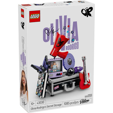 LEGO Editions Olivia Rodrigo decoración musical para dormitorio de 1085 piezas, con diseño inspirado en la cantante