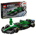 Set LEGO Speed Champions Aston Martin Aramco F1 Team AMR24 con minifigura de piloto, halo móvil, alerón trasero, neumáticos Pirelli y detalles auténticos del monoplaza 2024 de Fórmula 1.