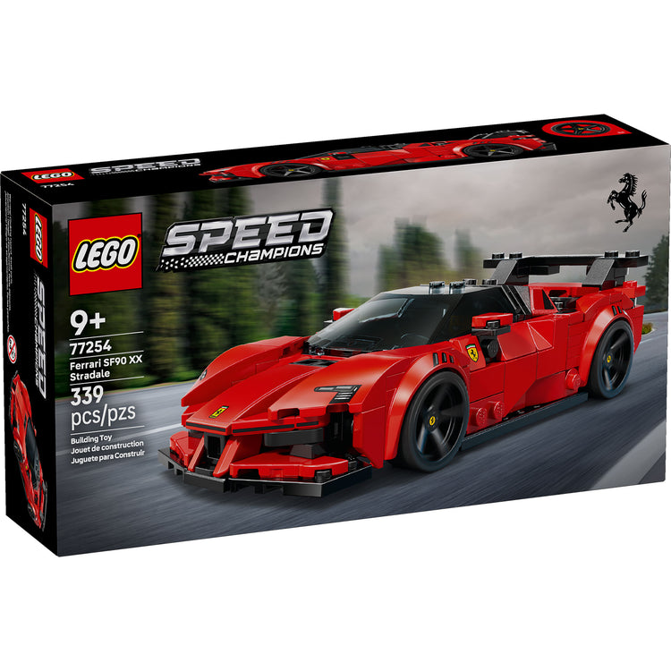 LEGO Speed Champions Ferrari SF90 XX Stradale 77254 con minifigura de piloto Ferrari