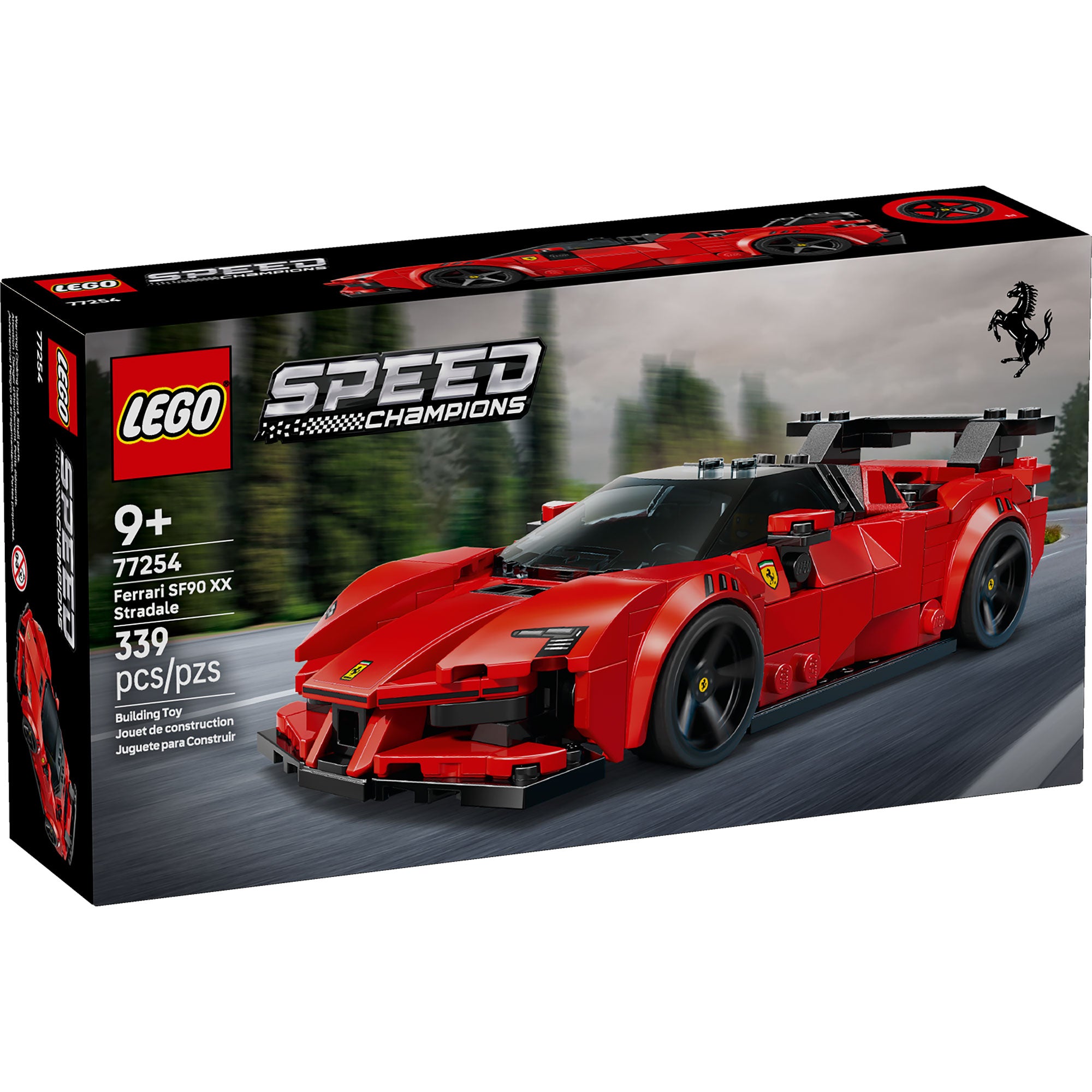 LEGO Speed Champions Ferrari SF90 XX Stradale 77254 con minifigura de piloto Ferrari