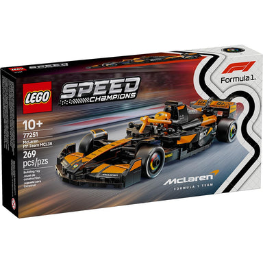 LEGO Speed Champions McLaren F1 Team MCL38 77251 auto de carreras Fórmula 1 con minifigura de piloto McLaren