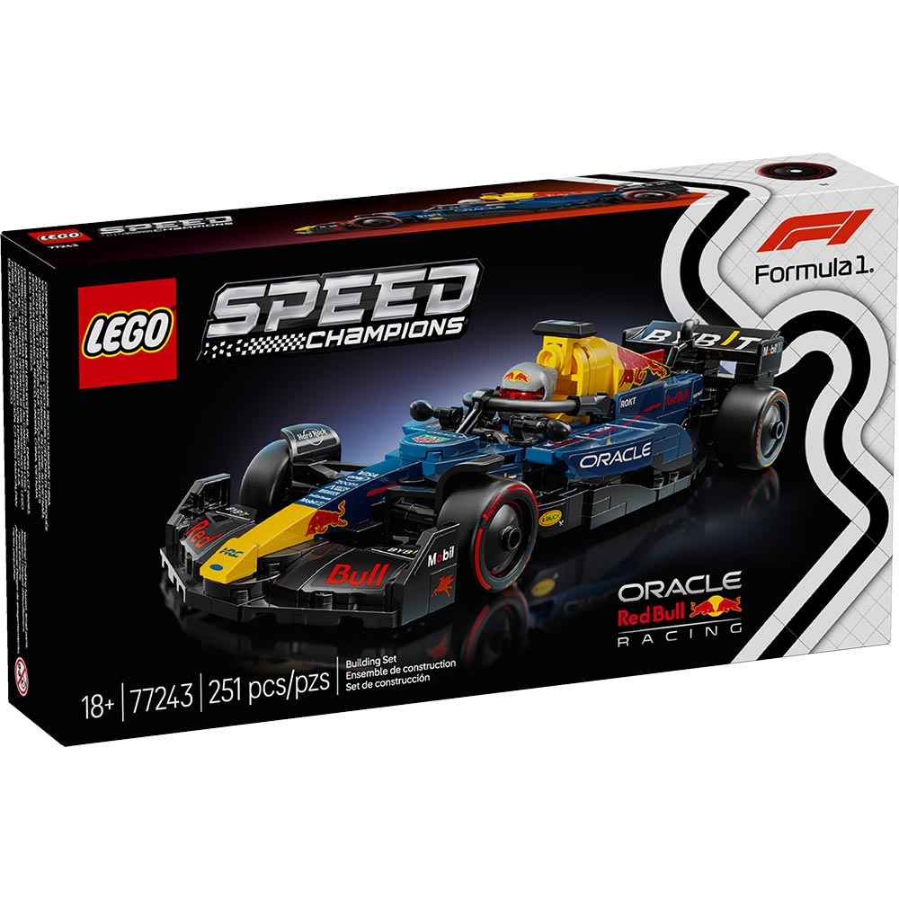 LEGO Speed Champions Oracle Red Bull Racing RB20 F1 auto de carreras 2024 con minifigura de piloto Red Bull y detalles auténticos de Fórmula 1