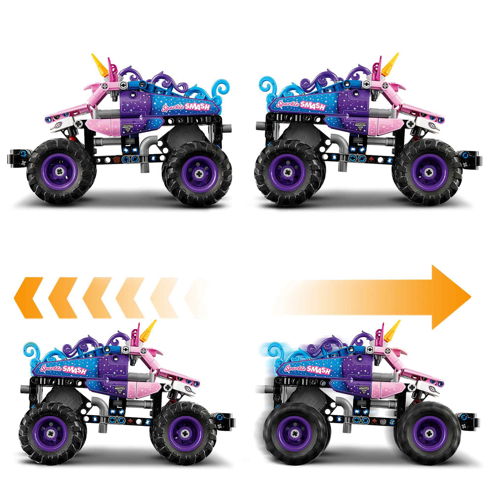 Monster Jam™ Sparkle Smash™ con Motor de Carga Manual