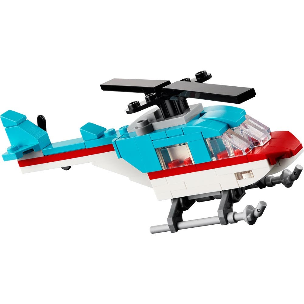 Camión Plataforma con Helicóptero
