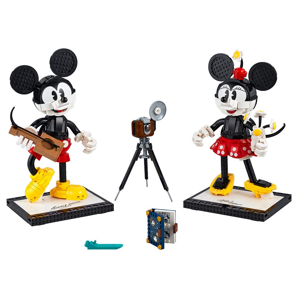 Personajes Construibles: Mickey Mouse y Minnie Mouse