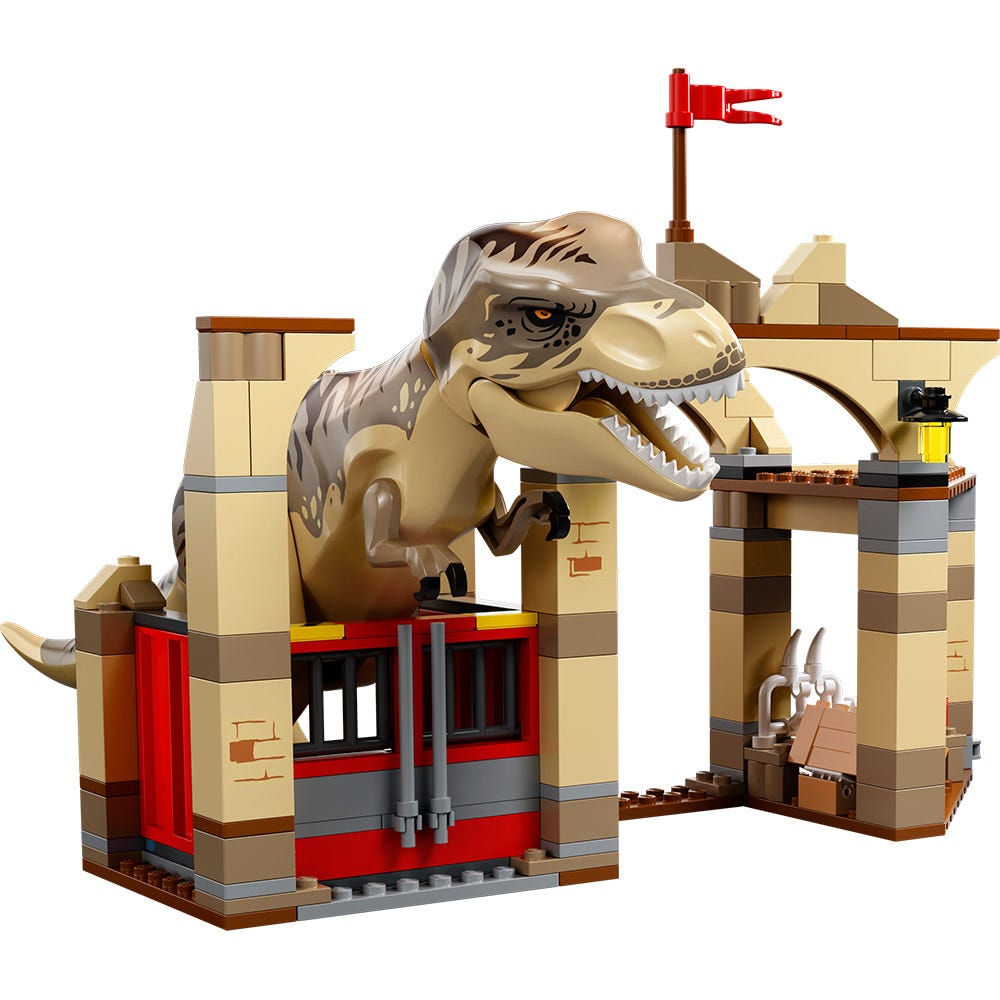 Fuga de los Dinosaurios T. rex y Atrocirraptor