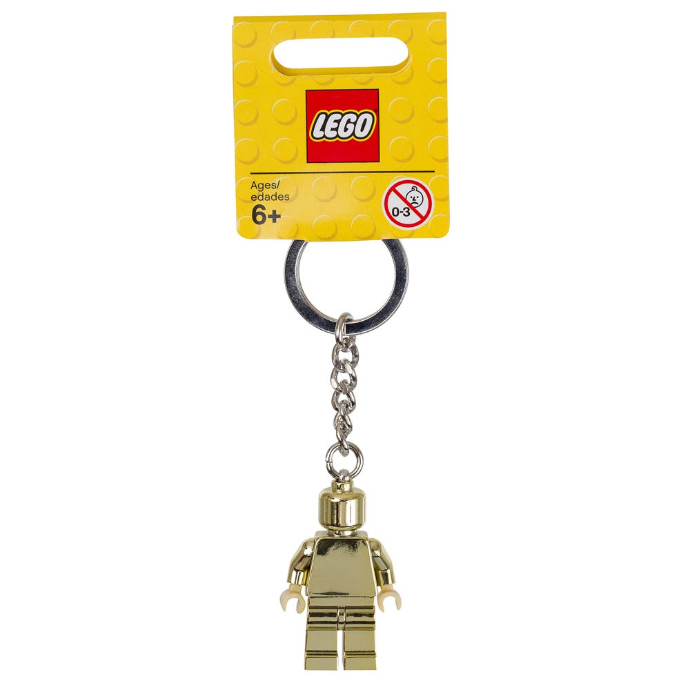 Llavero de Minifigura Dorada LEGO