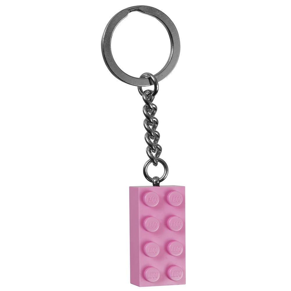 Llavero ladrillo Rosa 2x4
