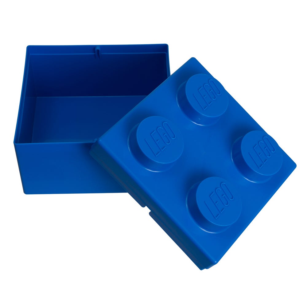 2X2 Lego Box Blue
