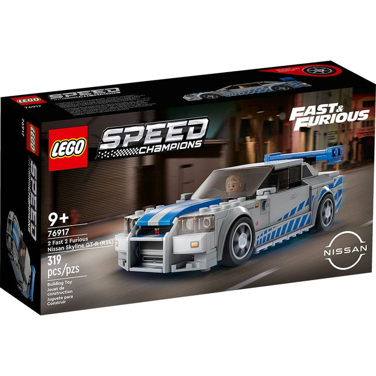 LEGO Speed Champions Nissan Skyline GT-R R34 76917 de 2 Fast 2 Furious con minifigura Brian O’Conner