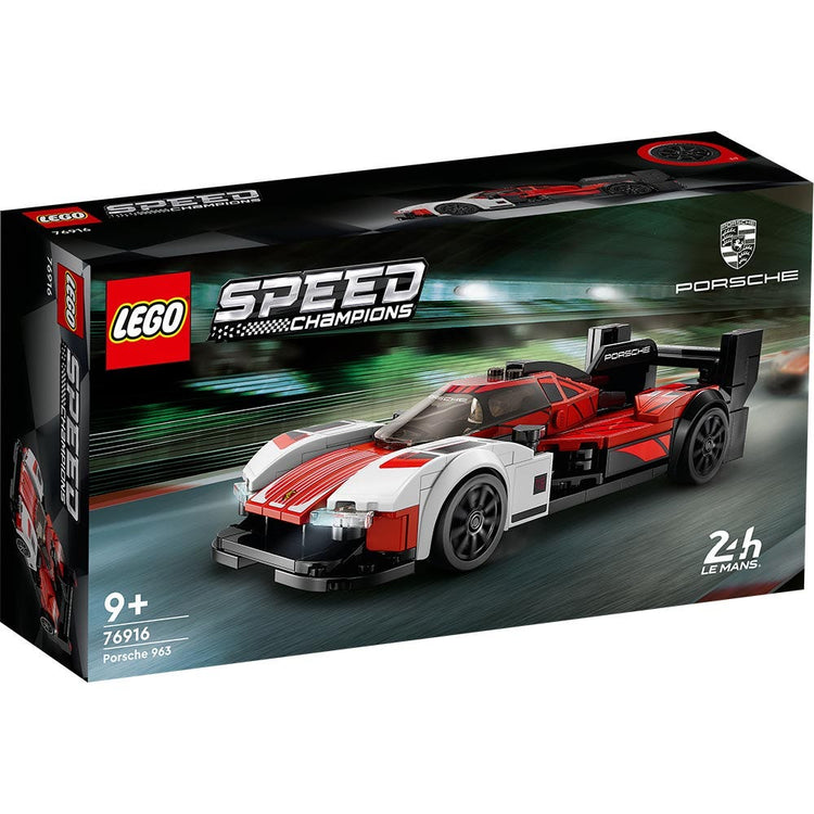 LEGO Speed Champions Porsche 963 76916 con minifigura de piloto de carreras